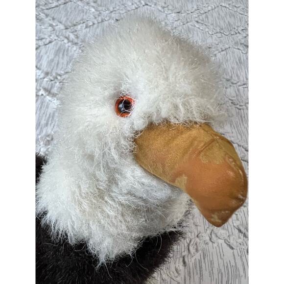 Furry Folk Puppet Folkmanis Bald Eagle Plush Made in USA - Picture 12 of 14